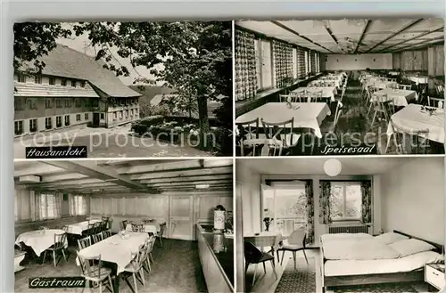 AK / Ansichtskarte St_Maergen Hausansicht Speisesaal Gastraum Zimmer St_Maergen