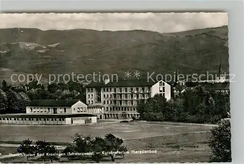 AK / Ansichtskarte Bad_Krozingen Kursanatorium Theresienbad Bad_Krozingen