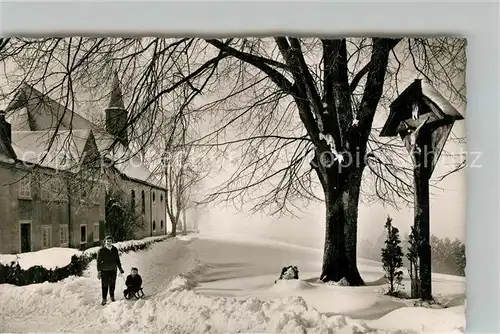 AK / Ansichtskarte St_Peter_Schwarzwald Haus Lindenberg Wegekreuz St_Peter_Schwarzwald