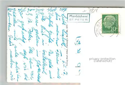 AK / Ansichtskarte St_Peter_Schwarzwald Haus Lindenberg Wallfahrtskirche St_Peter_Schwarzwald