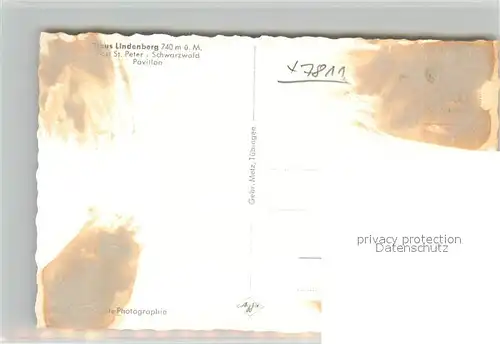 AK / Ansichtskarte St_Peter_Schwarzwald Haus Lindenberg Pavillon St_Peter_Schwarzwald