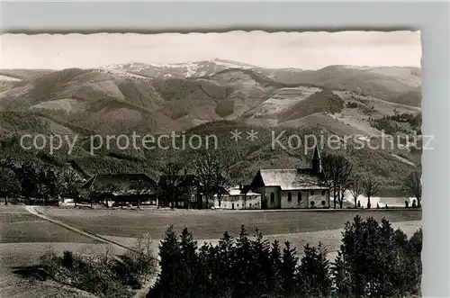 AK / Ansichtskarte St_Peter_Schwarzwald Haus Lindenberg Kurhaus und Wallfahrtskirche St_Peter_Schwarzwald