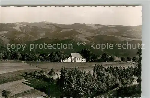 AK / Ansichtskarte St_Peter_Schwarzwald Haus Maria Lindenberg Kurhaus und Wallfahrtskirche St_Peter_Schwarzwald