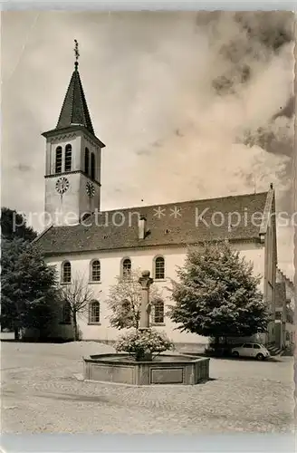 AK / Ansichtskarte Sulzburg_Freiburg Kirche Brunnen Sulzburg Freiburg