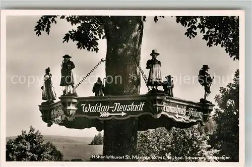 AK / Ansichtskarte St_Maergen Wegweiser St_Maergen