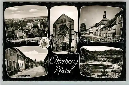 AK / Ansichtskarte Otterberg Klosterkirche Hauptstr Schwimmbad Otterberg