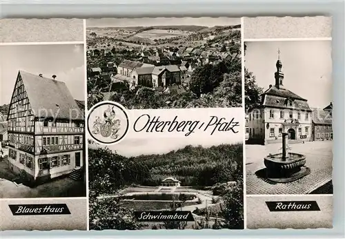 AK / Ansichtskarte Otterberg Blaues Haus Ehem Cistercienser Abtei Schwimmbad Rathaus Otterberg