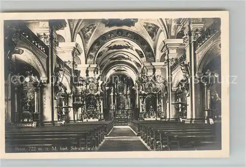 AK / Ansichtskarte St_Peter_Schwarzwald Wallfahrtskirche Inneres St_Peter_Schwarzwald