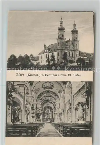 AK / Ansichtskarte St_Peter_Schwarzwald Pfarr und Seminarkirche Inneres St_Peter_Schwarzwald