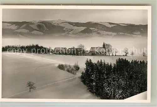 AK / Ansichtskarte St_Peter_Schwarzwald Haus Lindenberg Kurhaus und Wallfahrtskirche St_Peter_Schwarzwald