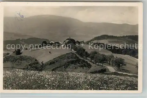 AK / Ansichtskarte St_Peter_Schwarzwald Haus Lindenberg Kurhaus und Wallfahrtskirche St_Peter_Schwarzwald