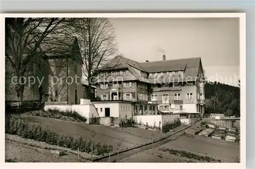 AK / Ansichtskarte St_Peter_Schwarzwald Haus Lindenberg Kurhaus und Wallfahrtskirche St_Peter_Schwarzwald