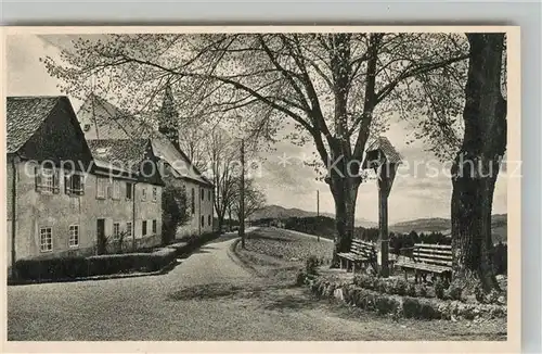 AK / Ansichtskarte St_Peter_Schwarzwald Haus Lindenberg Kurhaus und Wallfahrtskirche St_Peter_Schwarzwald