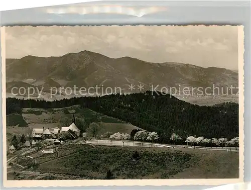 AK / Ansichtskarte St_Peter_Schwarzwald Haus Lindenberg Kurhaus und Wallfahrtskirche St_Peter_Schwarzwald