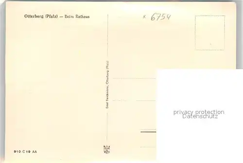 AK / Ansichtskarte Otterberg Rathaus Brunnen Otterberg