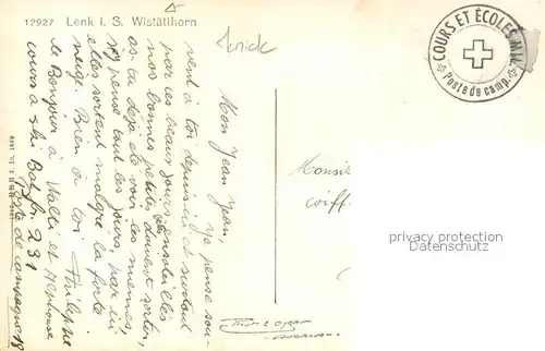 AK / Ansichtskarte Lenk_Simmental Fliegeraufnahme Wistaetthorn Lenk Simmental