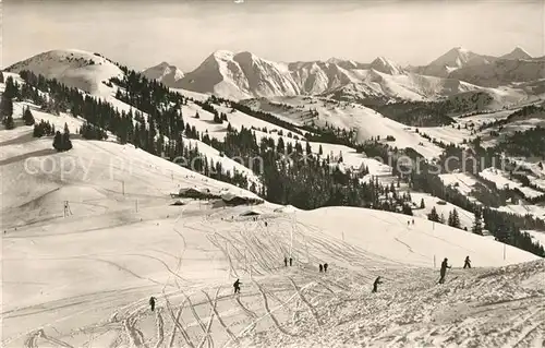 AK / Ansichtskarte Hornberg_Saanenmoeser Skigebiet Hornberg Saanenmoeser