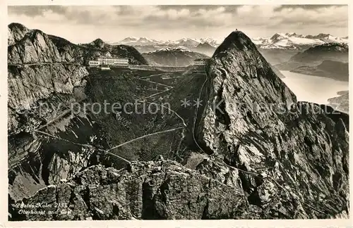 AK / Ansichtskarte Pilatus_Kulm Oberhaupt und Esel Pilatus_Kulm