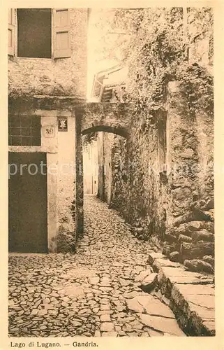 AK / Ansichtskarte Gandria_TI Gasse Gandria_TI