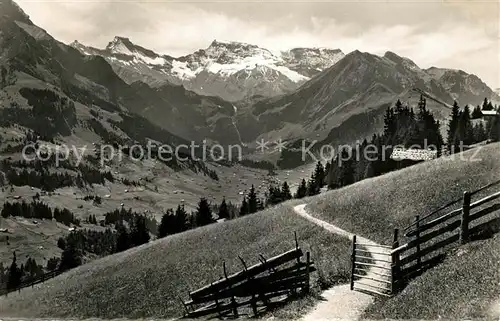 AK / Ansichtskarte Adelboden Hoernliweg Steghorn Wildstrubel Fizer Amertensplitz Adelboden