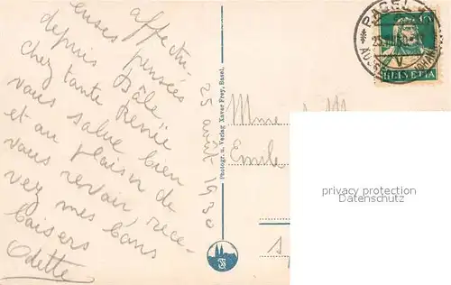 AK / Ansichtskarte Basel_BS Mittlere Rheinbruecke mit Muenster Basel_BS