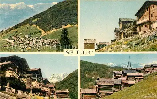 AK / Ansichtskarte St_Luc Fliegeraufnahme Holzschober St_Luc