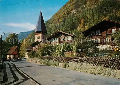 AK / Ansichtskarte Meiringen_BE Kirche Panorama Meiringen BE