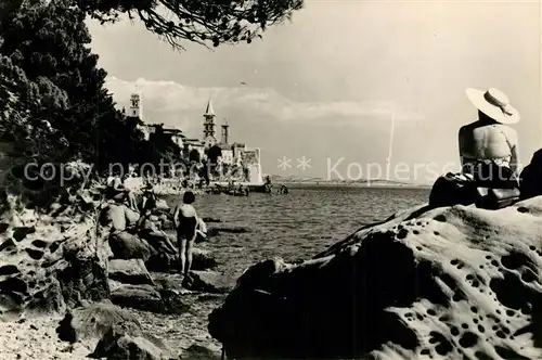 AK / Ansichtskarte Rab_Croatia Panorama Strand Rab_Croatia