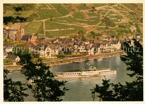 AK / Ansichtskarte Assmannshausen_Rhein Panorama  Assmannshausen Rhein