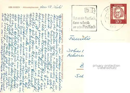 AK / Ansichtskarte Assmannshausen_Rhein Panorama  Assmannshausen Rhein