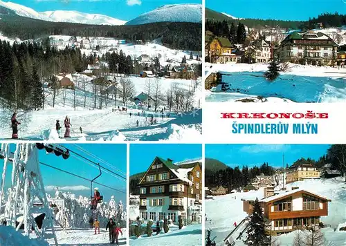 AK / Ansichtskarte Krkonose Spindleruv Mlyn Winterlandschaft Krkonose