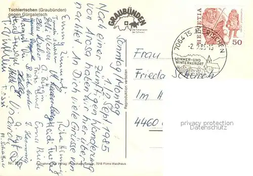 AK / Ansichtskarte Tschiertschen Panorama Tschiertschen