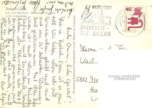 AK / Ansichtskarte Rottach Egern See Warmbad  Rottach Egern