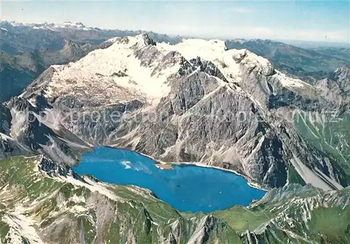 AK / Ansichtskarte Brand_Vorarlberg Fliegeraufnahme Lunersee Scesaplana Brand Vorarlberg