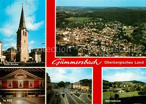 AK / Ansichtskarte Gummersbach Fliegeraufnahme Kirche EKZ  Gummersbach