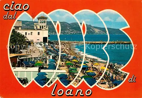 AK / Ansichtskarte Loano Strand Loano
