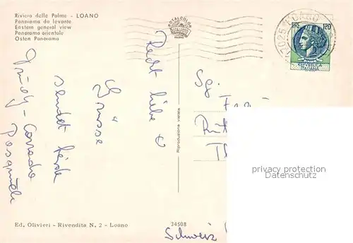 AK / Ansichtskarte Loano Panorama Loano