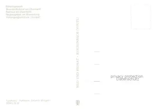 AK / Ansichtskarte Freiberg_Sachsen Scheringerpark Brunnendenkmal Obermarkt Rathaus Neubaugebiet am Wasserberg Versorgungszentrum Unicent Freiberg Sachsen