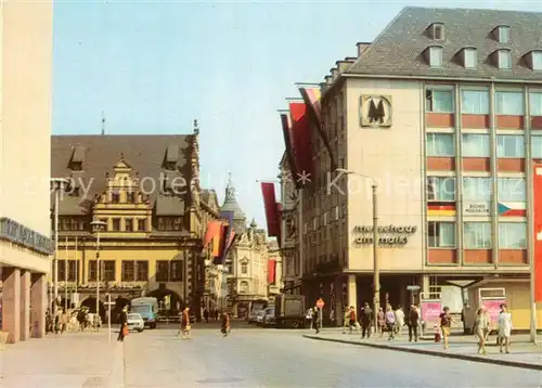 AK / Ansichtskarte Leipzig Blick in Grimmaische Strasse Innenstadt Messestadt Leipzig