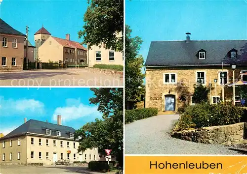 AK / Ansichtskarte Hohenleuben Poliklinik Oberschule Hans Marchwitza Museum Ruine Reichenfels Hohenleuben