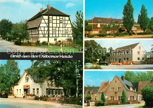 AK / Ansichtskarte Duebener_Heide Heidegasthof HO Gaststaette Rotes Haus Heideschaenke Ferienheim Duebener Heide