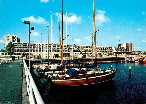 AK / Ansichtskarte Kiel Olympiazentrum Schilksee Hafen Segelboote Kiel