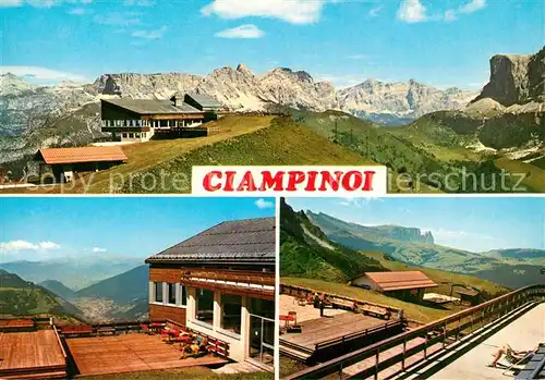 AK / Ansichtskarte Groeden_Tirol Skigebiet Ciampinoi Berggasthaus Groeden Tirol