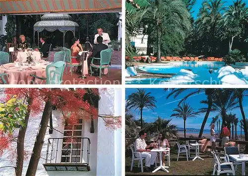 AK / Ansichtskarte Marbella_Andalucia Hotel Puento Romano Swimmingpool Gartenterrasse Marbella_Andalucia