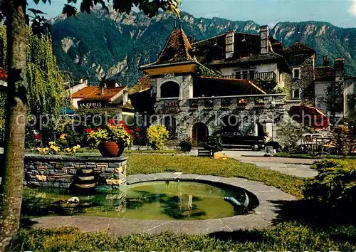 AK / Ansichtskarte Villeneuve_FR Hotel Restaurant Le Chateau  Villeneuve_FR