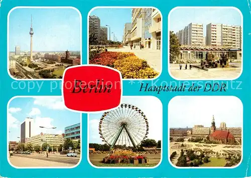 AK / Ansichtskarte Berlin Stadtzentrum Leipziger Str Greifswalder Str Friedrichstr Kulturpark Alexanderplatz Marienkirche Berlin