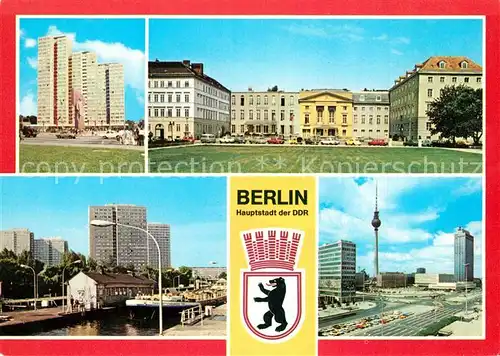AK / Ansichtskarte Berlin Leninplatz Deutsches Theater Fischerinsel Alexanderplatz Berlin