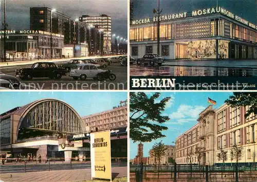 AK / Ansichtskarte Berlin Karl Marx Allee Restaurant Moskau Bahnhof Alexanderplatz Staatsratsgebaeude Berlin