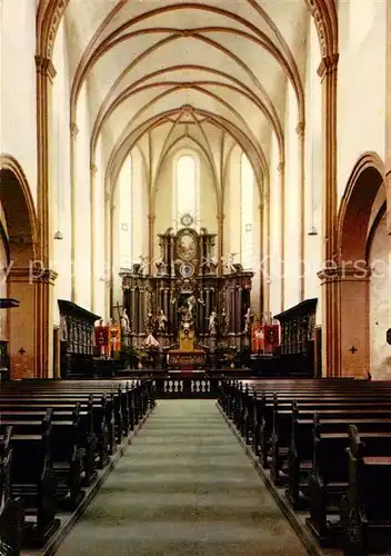 AK / Ansichtskarte Pruem_Eifel Basilika Inneres Pruem_Eifel