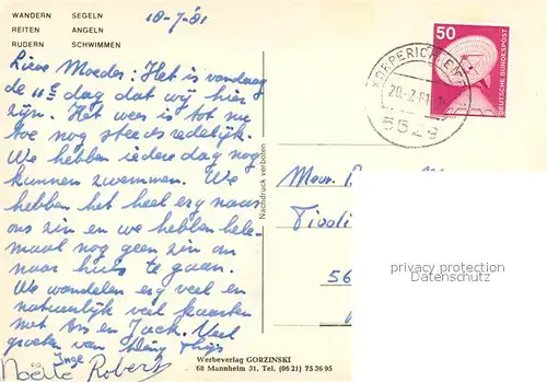 AK / Ansichtskarte Eifel_Region Naturpark Suedeifel Wandern Reiten Segeln Schwimmbad Eifel Region